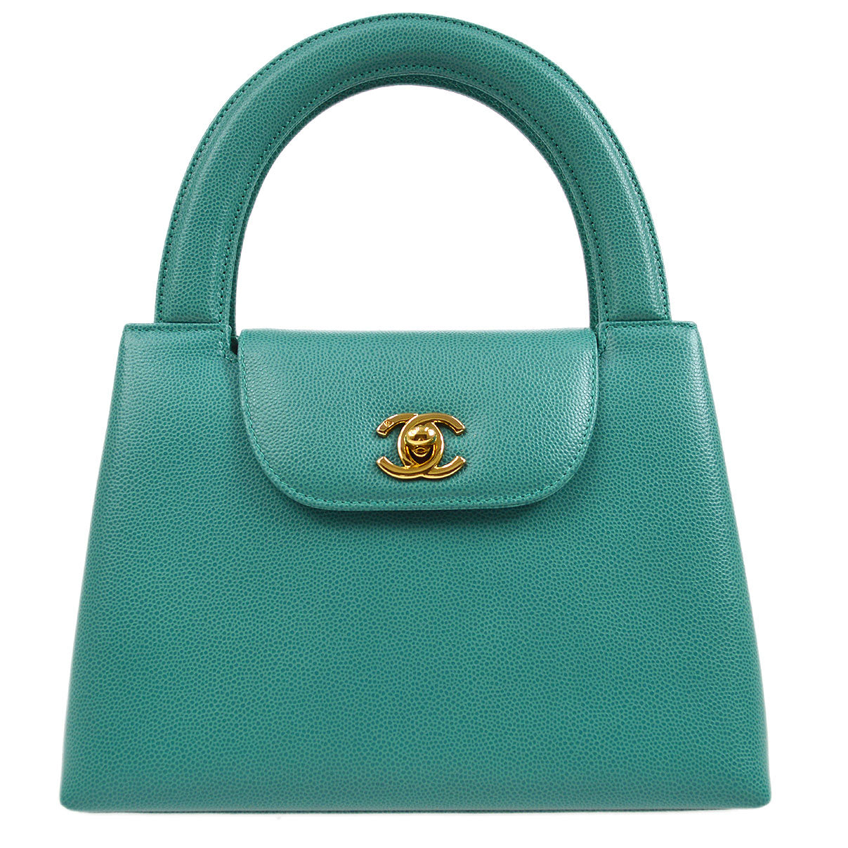 CHANEL 1998 Blue Caviar Handbag Small
