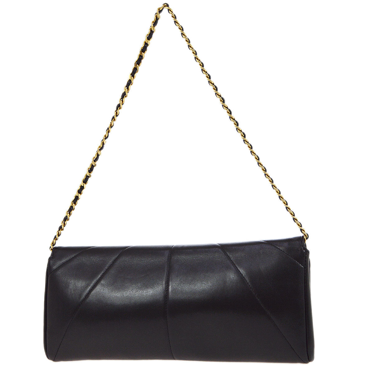 CHANEL 2001 Eagle Evening Bag Black Lambskin