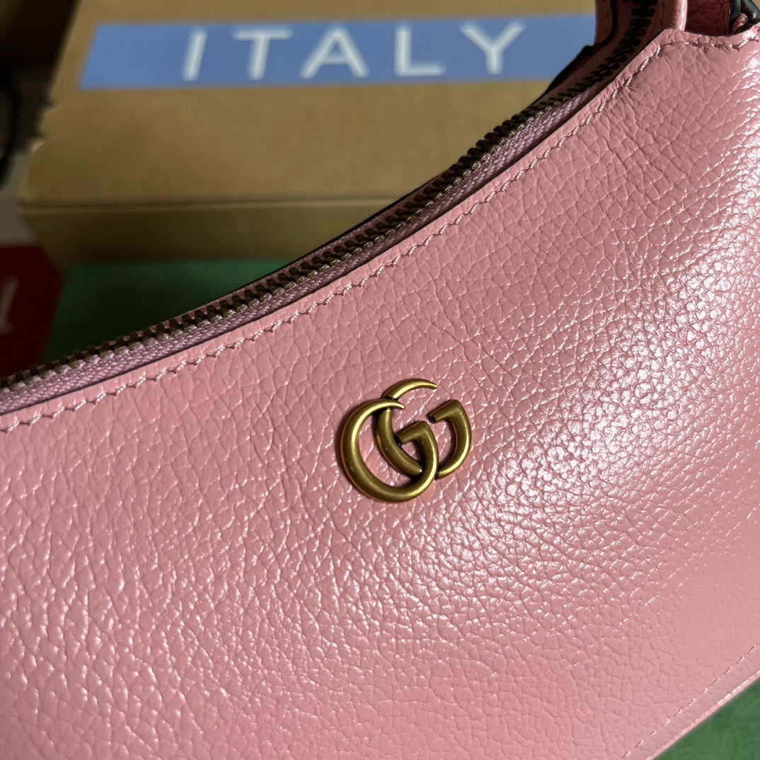 Gucci APHRODITE MINI 21 SHOULDER BAG IN LIGHT PINK CALFSKIN