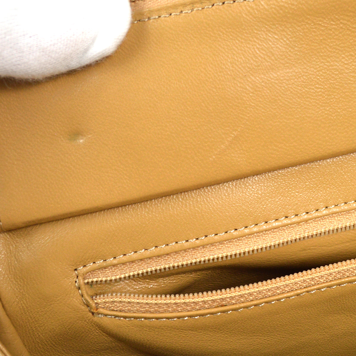 CHANEL Petit Time Rest PTT Chain Tote Bag Beige Caviar