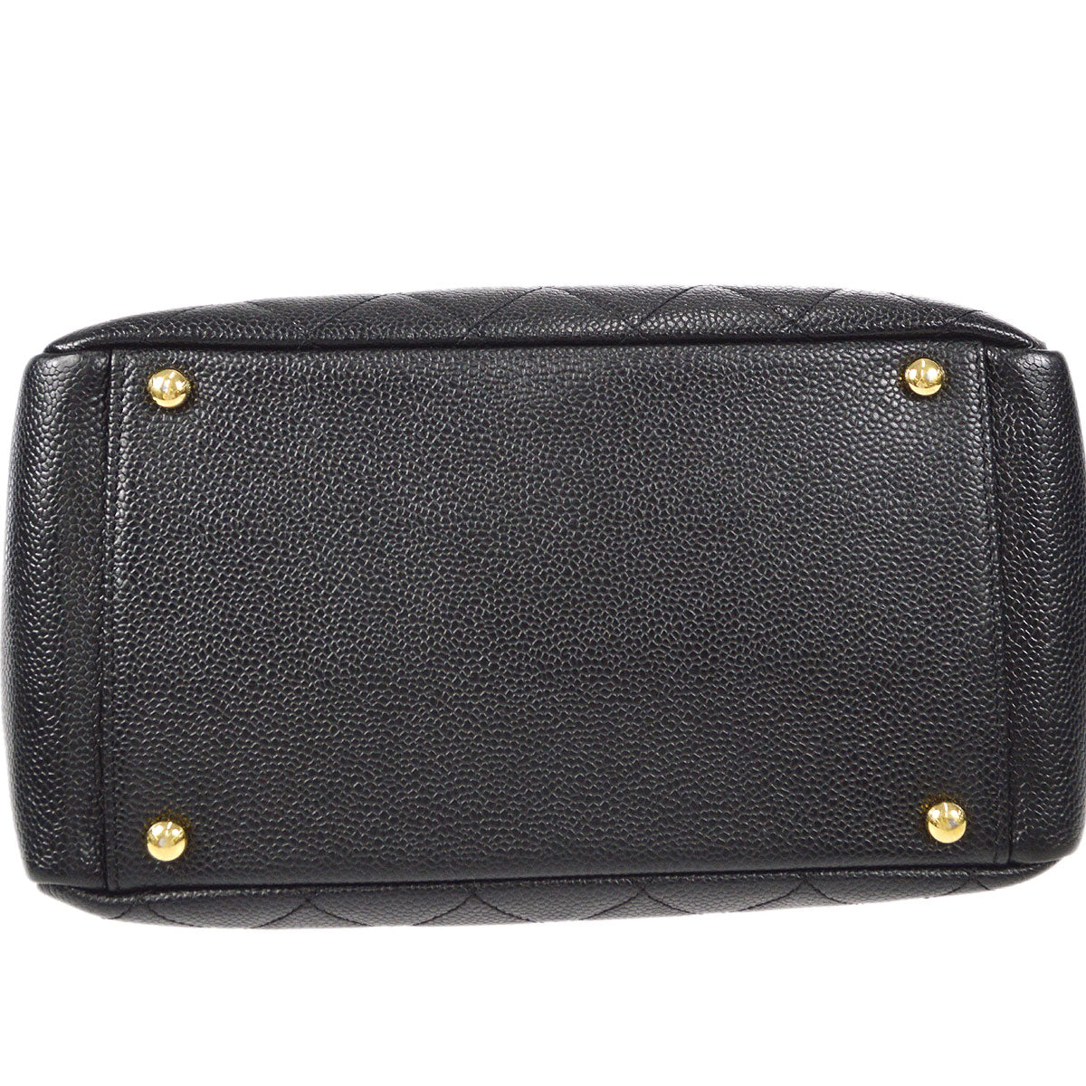 CHANEL Petite Timeless Tote PTT Chain Handbag Black Caviar