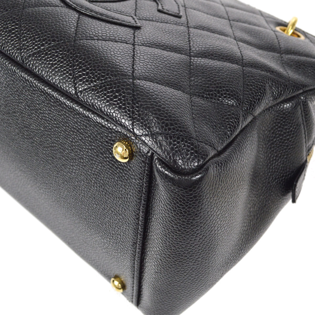 CHANEL Petite Timeless Tote PTT Chain Handbag Black Caviar