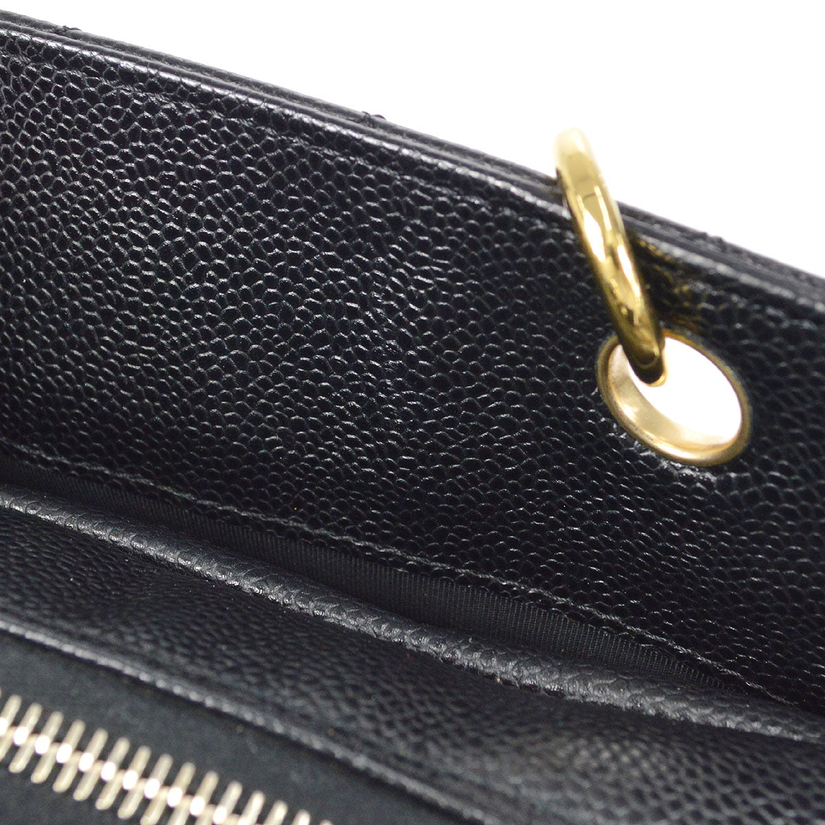 CHANEL Petite Timeless Tote PTT Chain Handbag Black Caviar