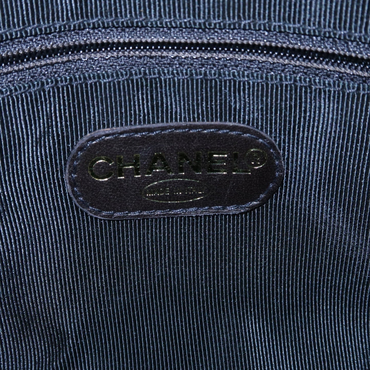 CHANEL Matelasse Caviar Skin Chain Tote Bag Shoulder Bag Black