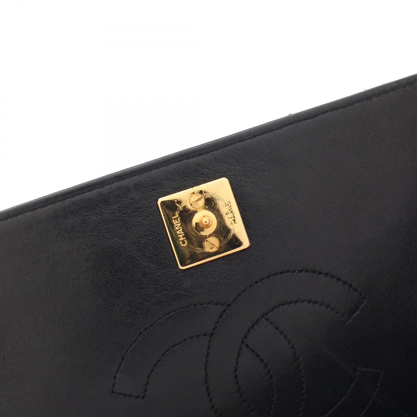 Chanel Matelasse Lambskin Shoulder Bag Black