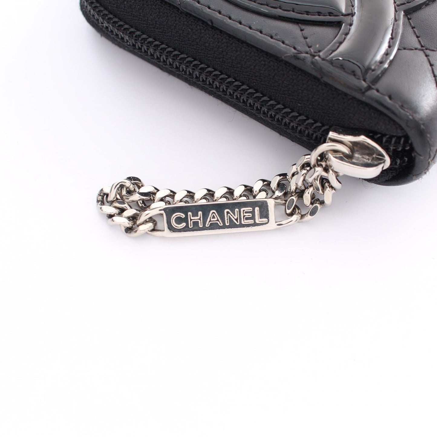 Chanel Cambon Line Round Zipper Long Wallet Leather Long Wallet A50078 in New Condition