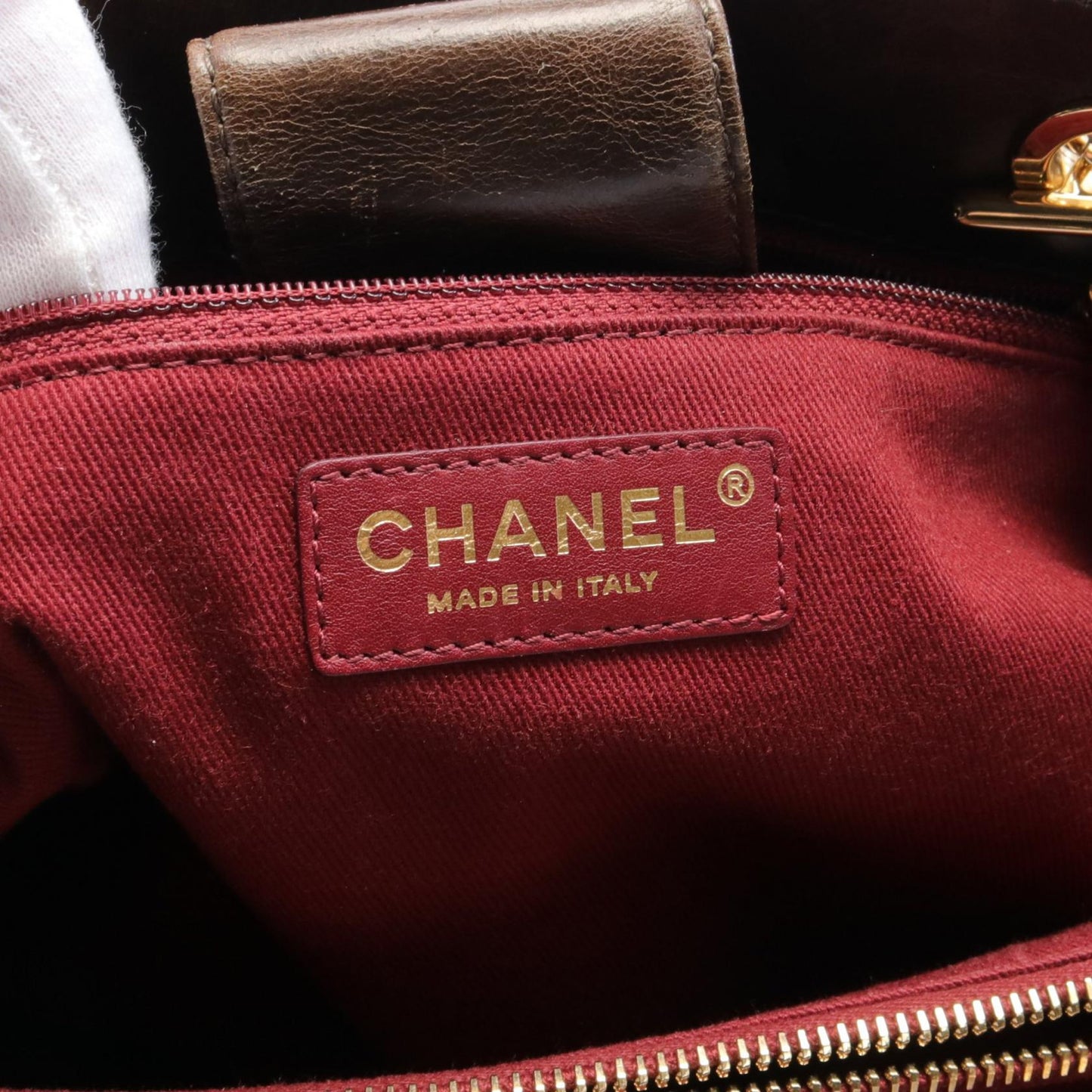 Chanel Matelasse Canvas Leather Shoulder Bag