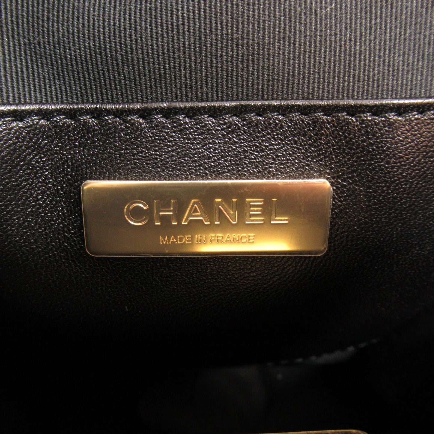 Chanel Star Chain Shoulder Bag Lambskin Black