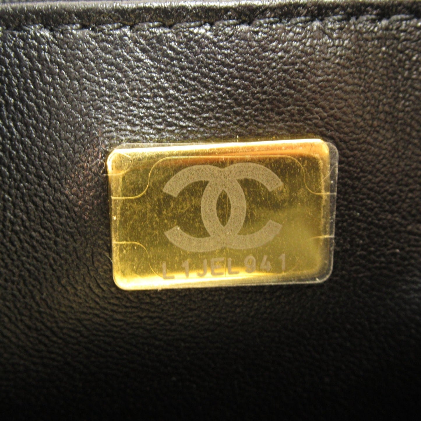 Chanel Star Chain Shoulder Bag Lambskin Black