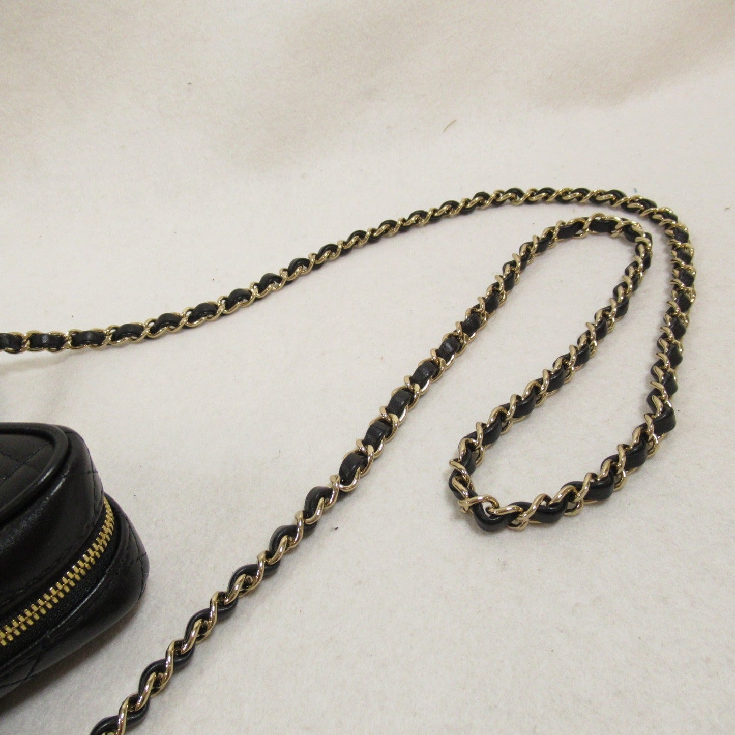 Chanel Star Chain Shoulder Bag Lambskin Black