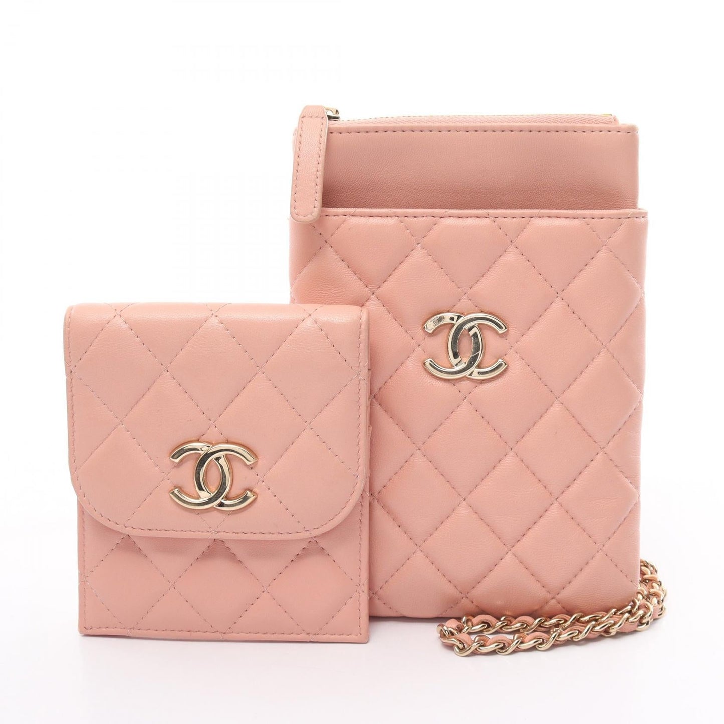 Chanel Matelasse Phone Case Leather Shoulder Bag 29614670