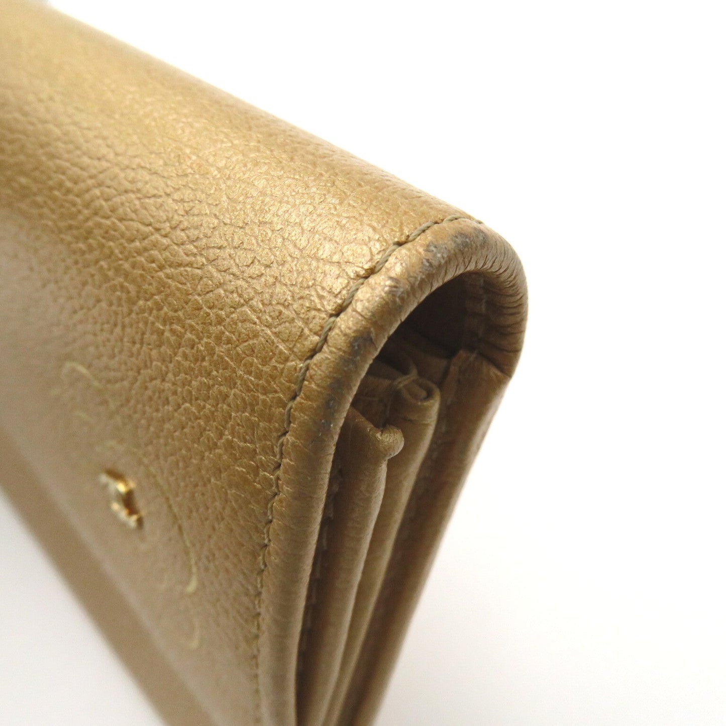 Chanel Camellia Flap Long Wallet Leather Long Wallet in New Condition