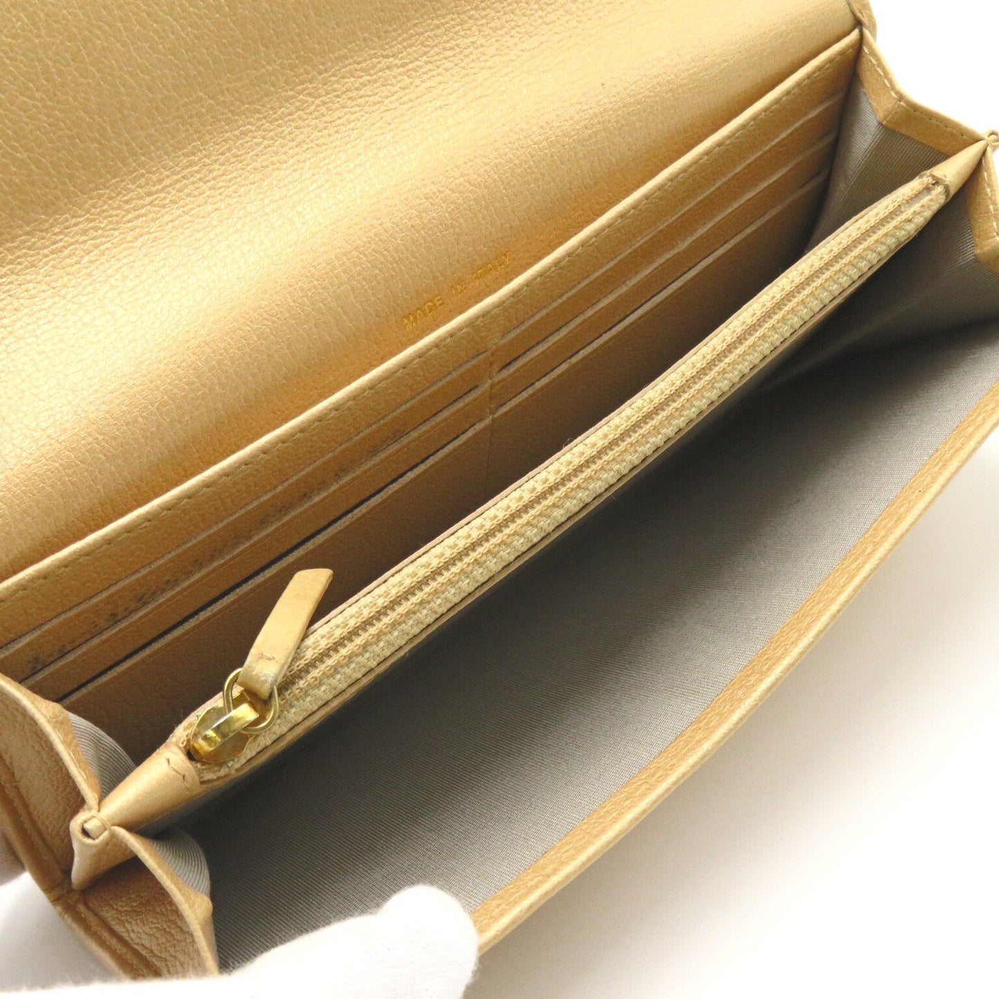 Chanel Camellia Flap Long Wallet Leather Long Wallet in New Condition