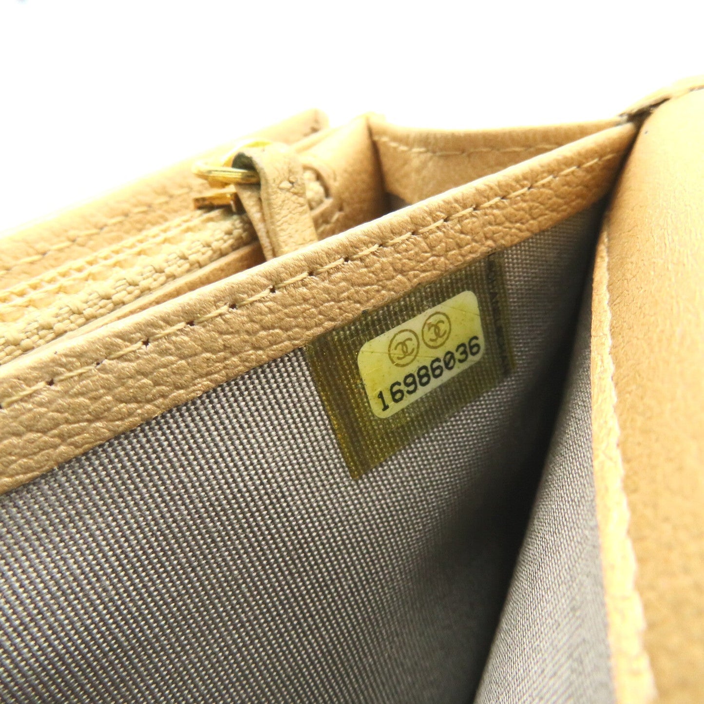 Chanel Camellia Flap Long Wallet Leather Long Wallet in New Condition
