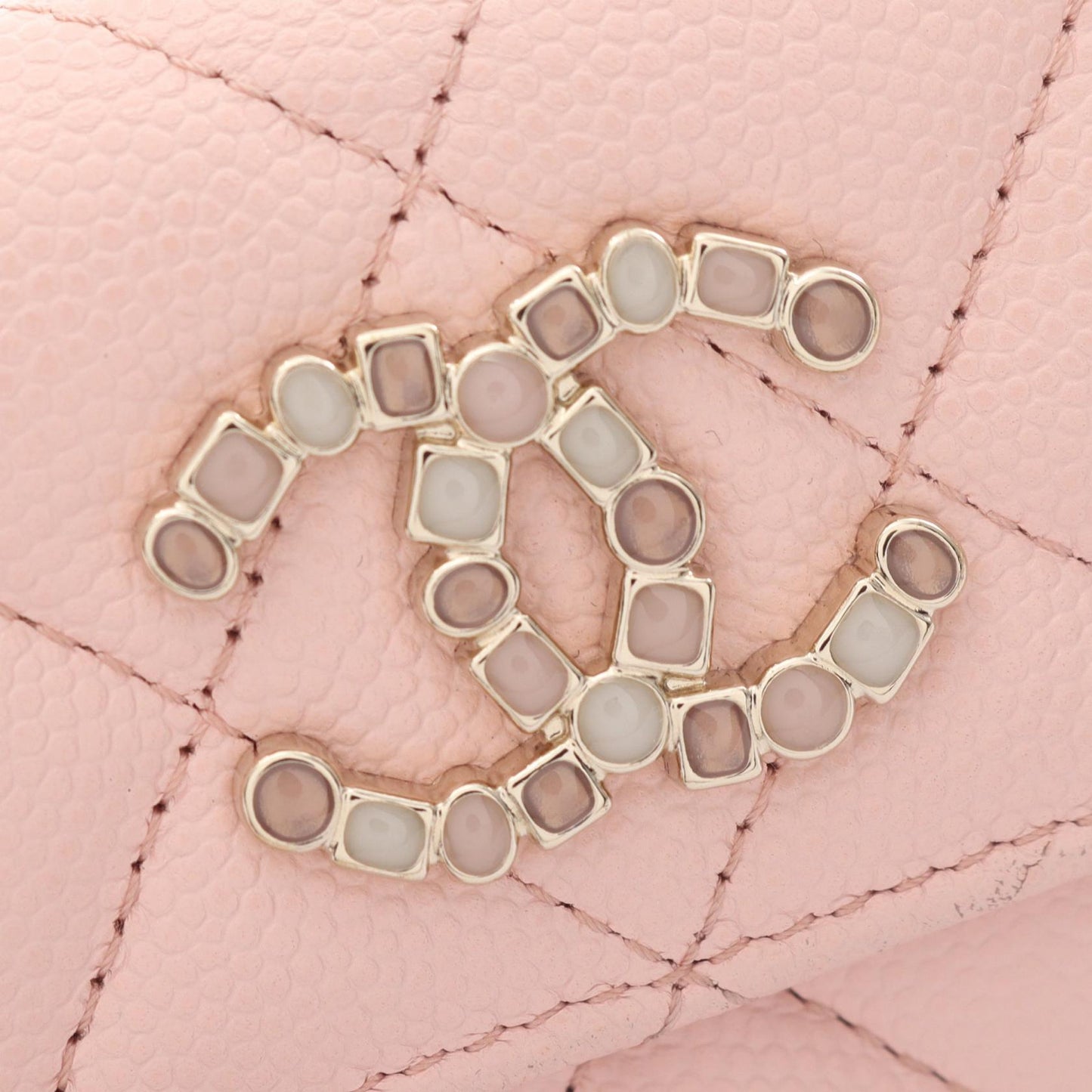 Chanel Caviar Skin Trifold Long Wallet