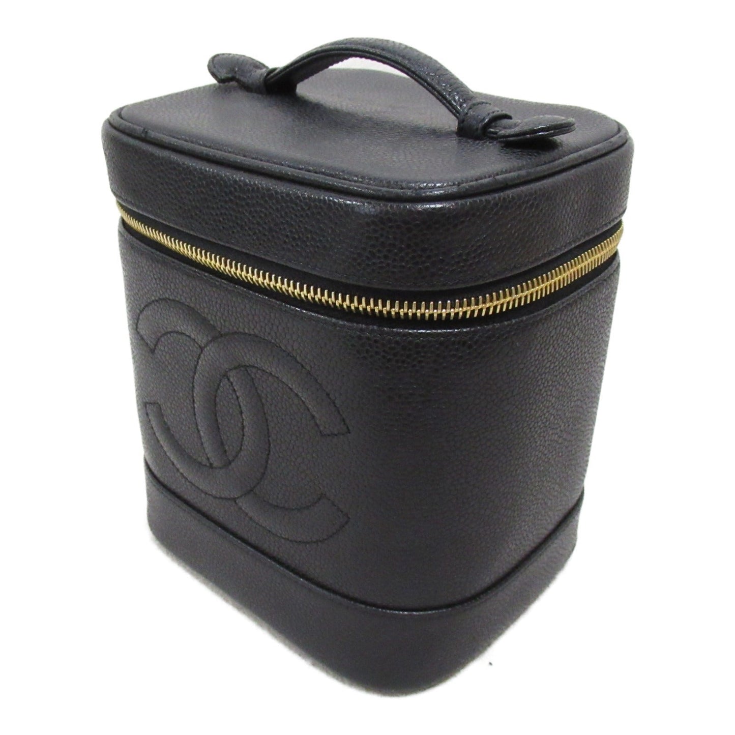 Chanel Caviar Skin Vanity Handbag Black