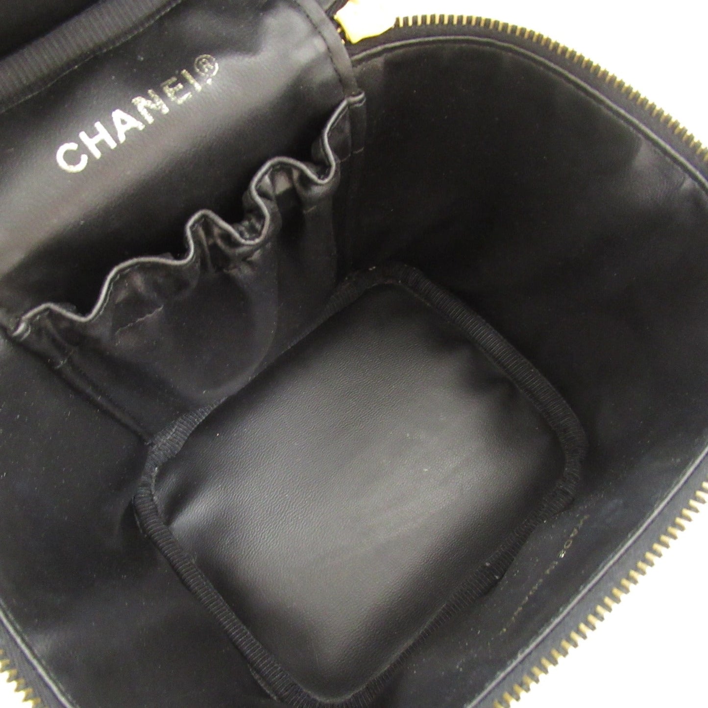 Chanel Caviar Skin Vanity Handbag Black
