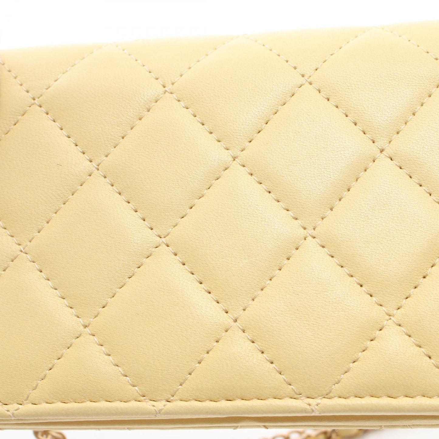 Chanel CC Matelasse Wallet on Chain Leather Shoulder Bag C38J5TGK in New Condition