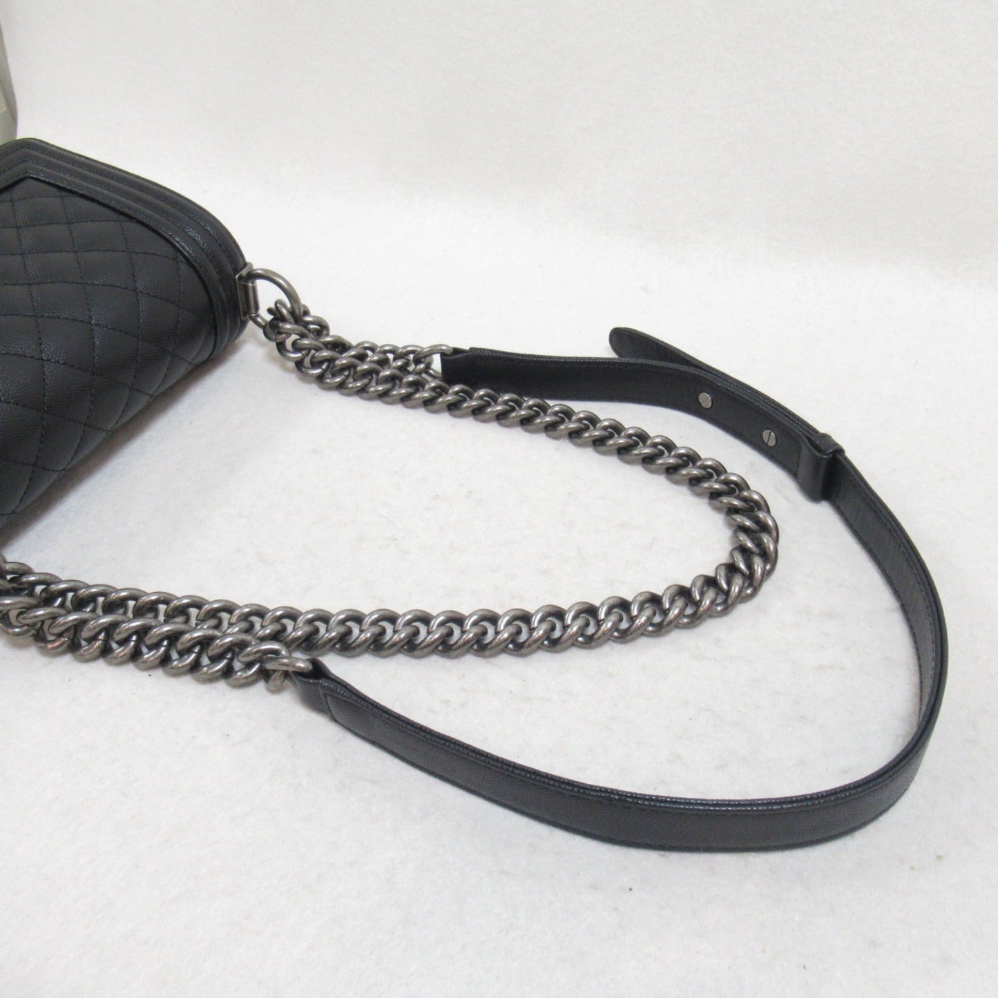 Chanel Boy Chain Shoulder Bag Black