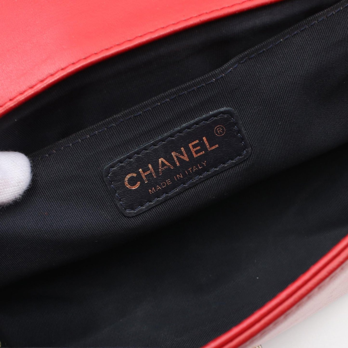 Chanel Boy Matelasse Wool Shoulder Bag A67086