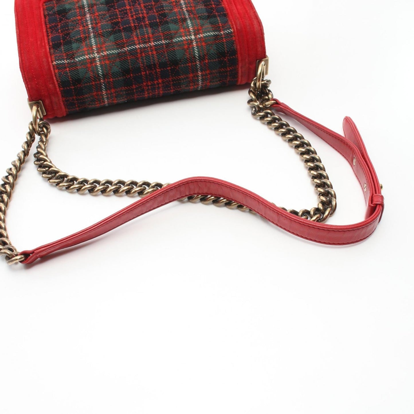 Chanel Boy Matelasse Wool Shoulder Bag A67086