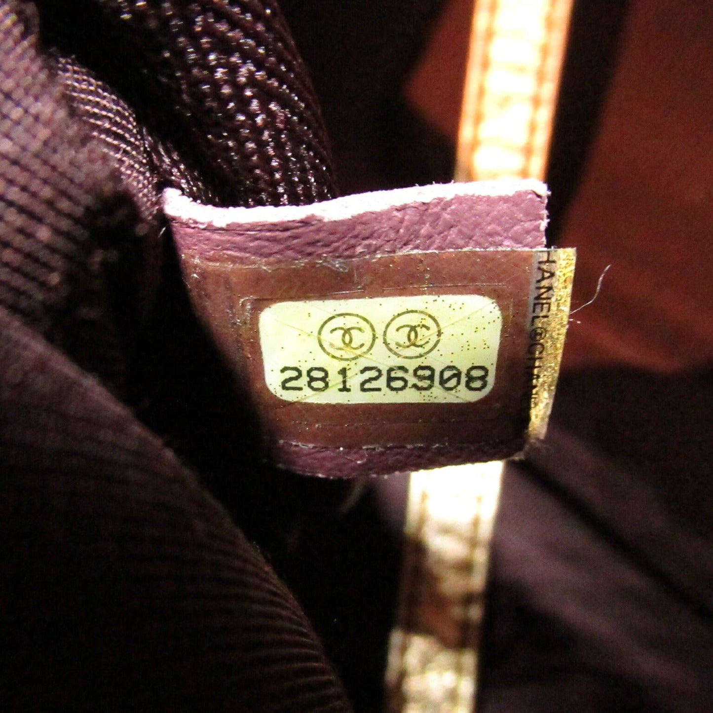 Chanel Chain Backpack PVC Coated Canvas Leather