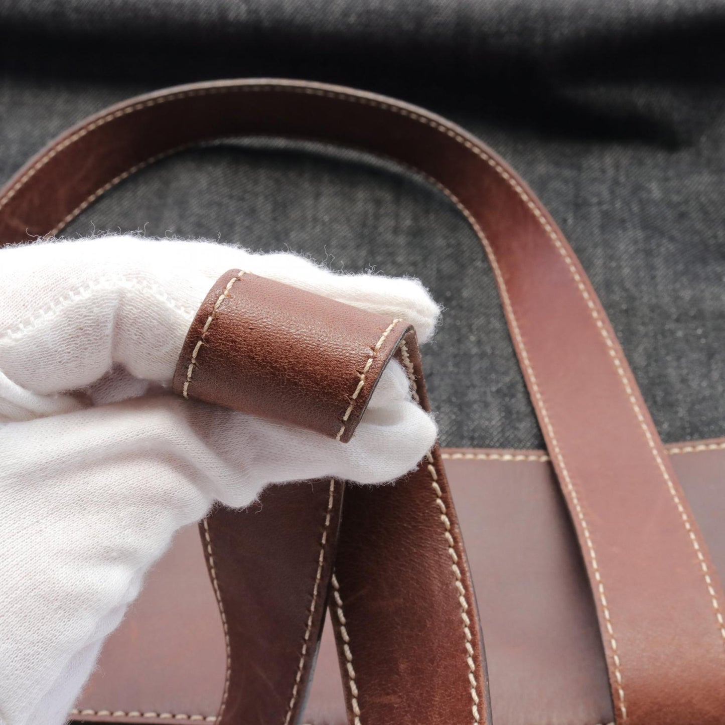 Chanel Coco Mark Denim Leather Tote Bag