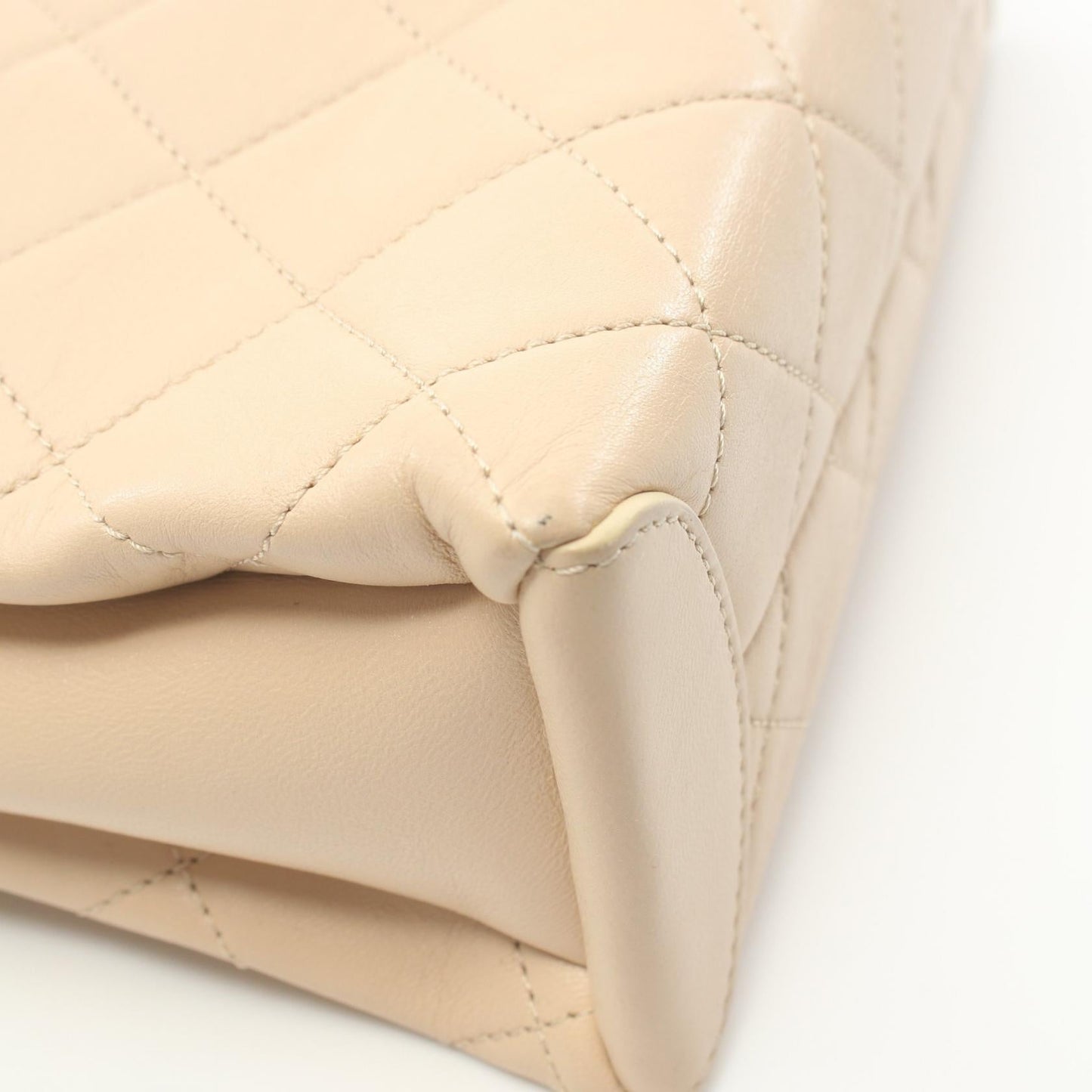 Chanel Matelasse Lambskin Handbag Beige