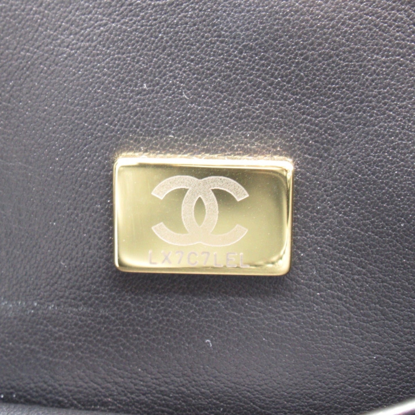Chanel Chain Tote Bag Caviar Leather Black