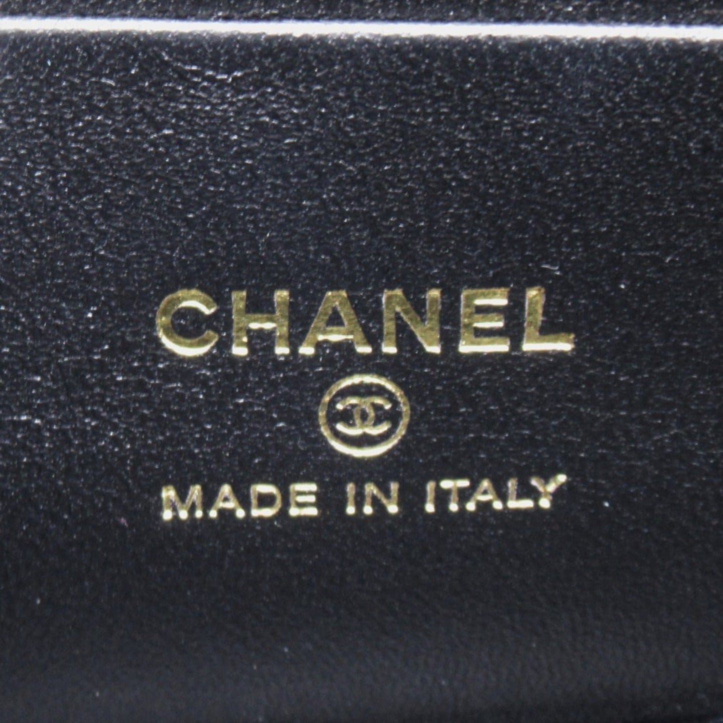 Chanel Chain Vanity Bag Black Leather