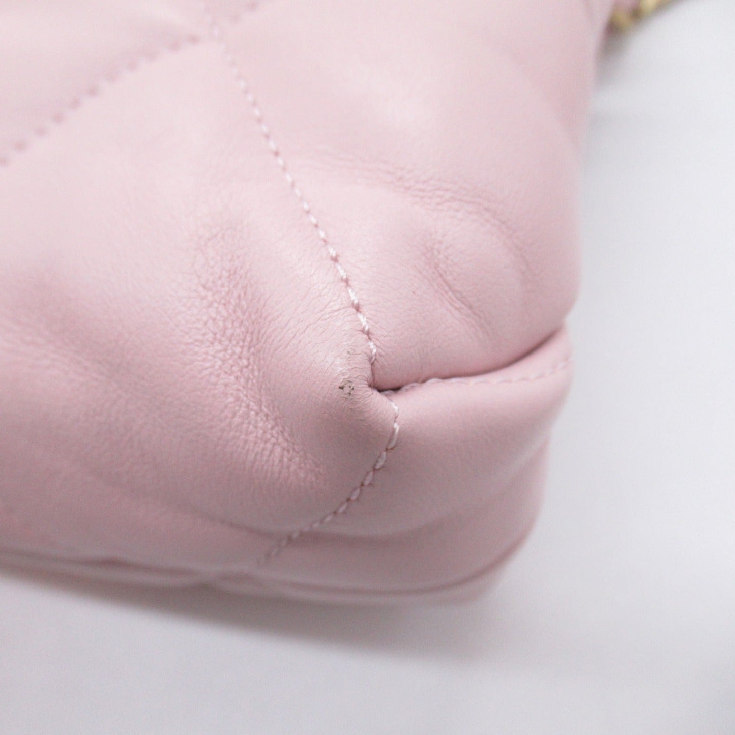 Chanel Pink Calf Leather Chain Shoulder Bag