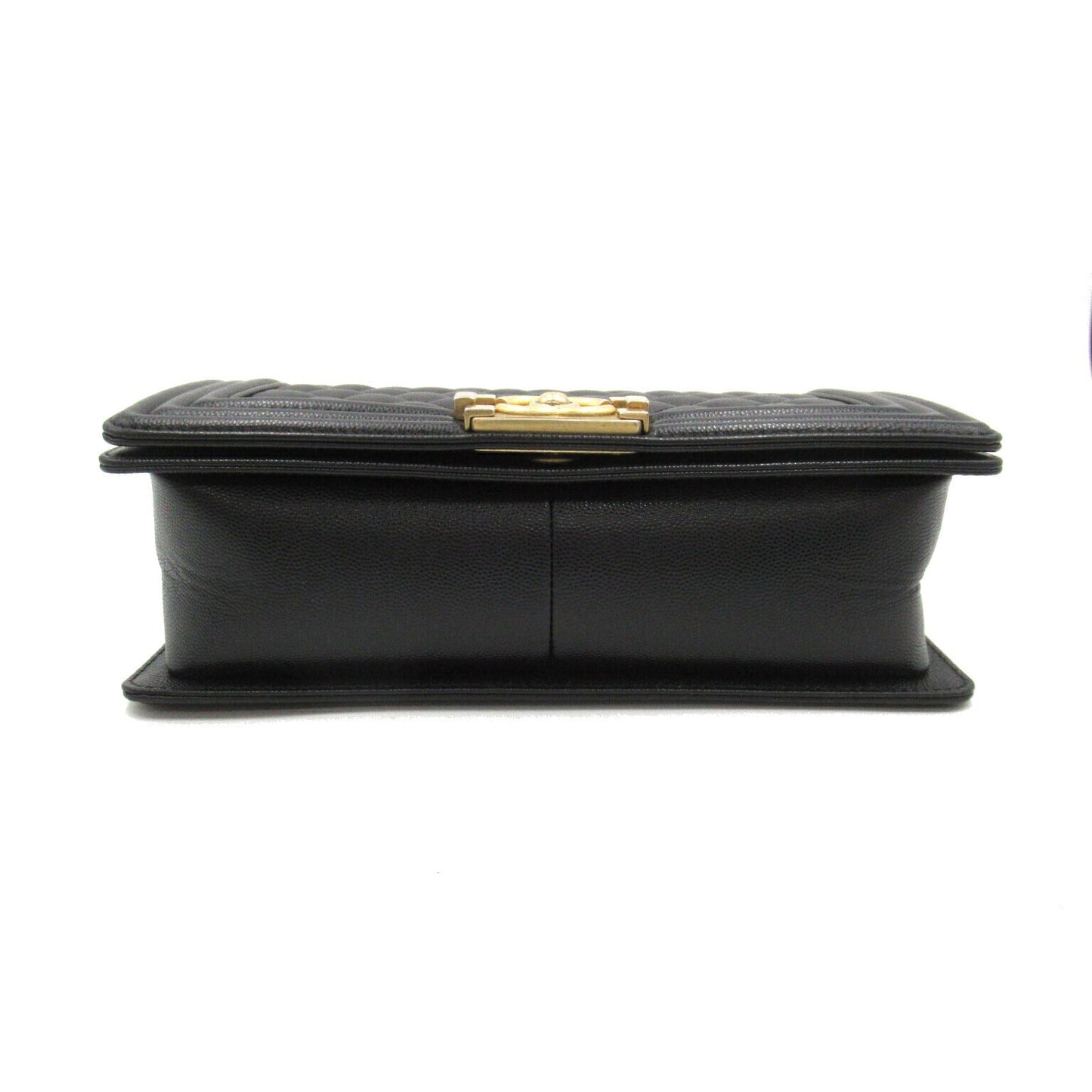 Chanel Boy Chain Shoulder Bag Black Caviar