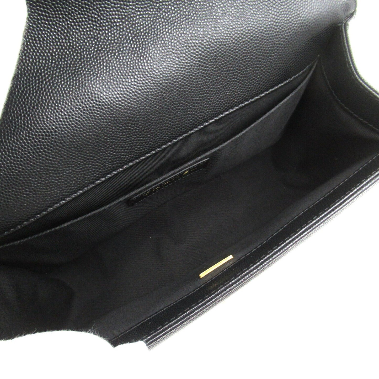 Chanel Boy Chain Shoulder Bag Black Caviar