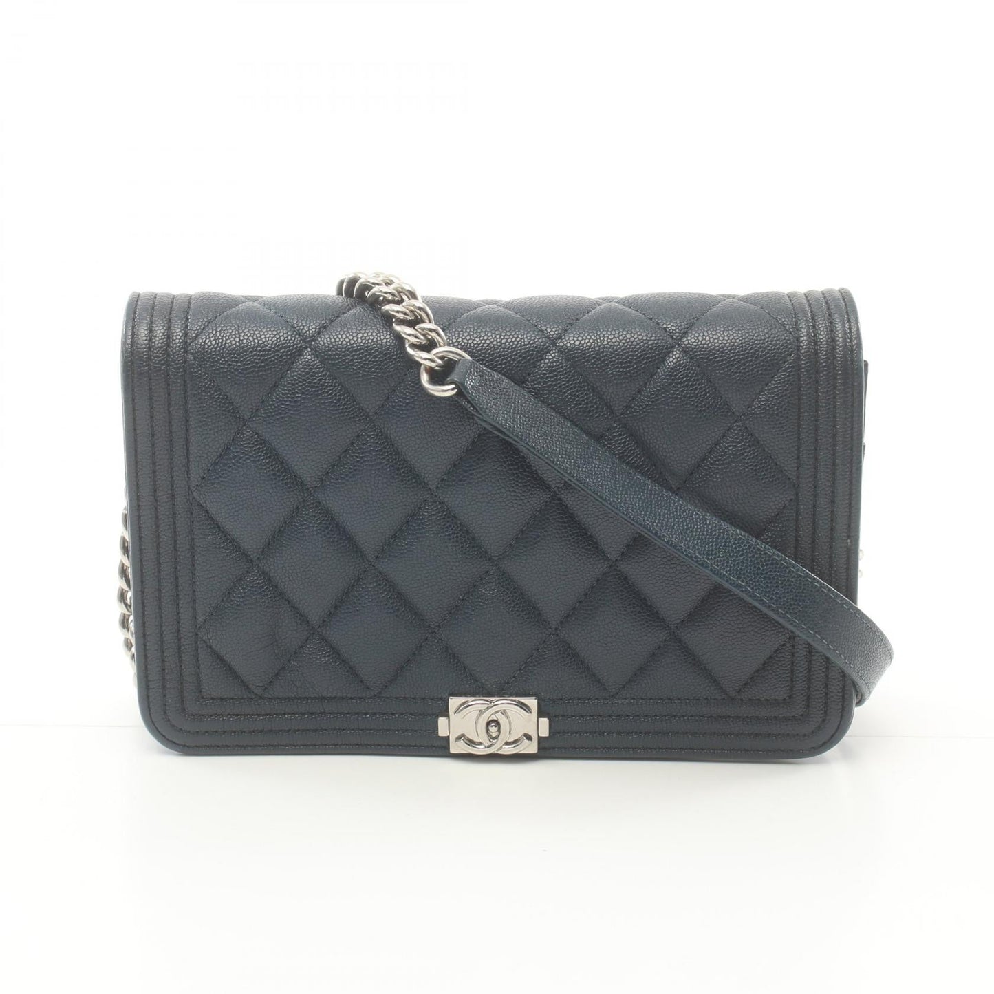 Chanel Boy Matelasse Shoulder Bag Leather Shoulder Bag AP1117 in Great Condition