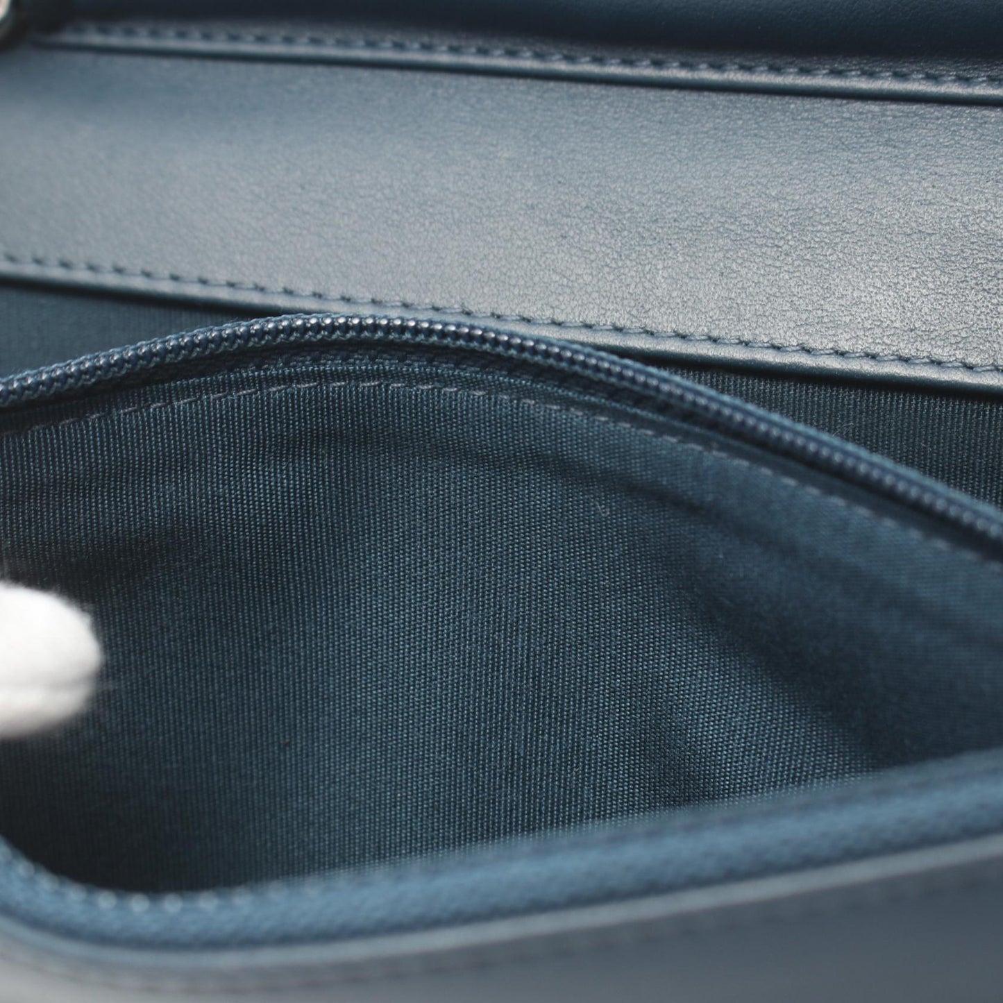 Chanel Boy Matelasse Shoulder Bag Navy