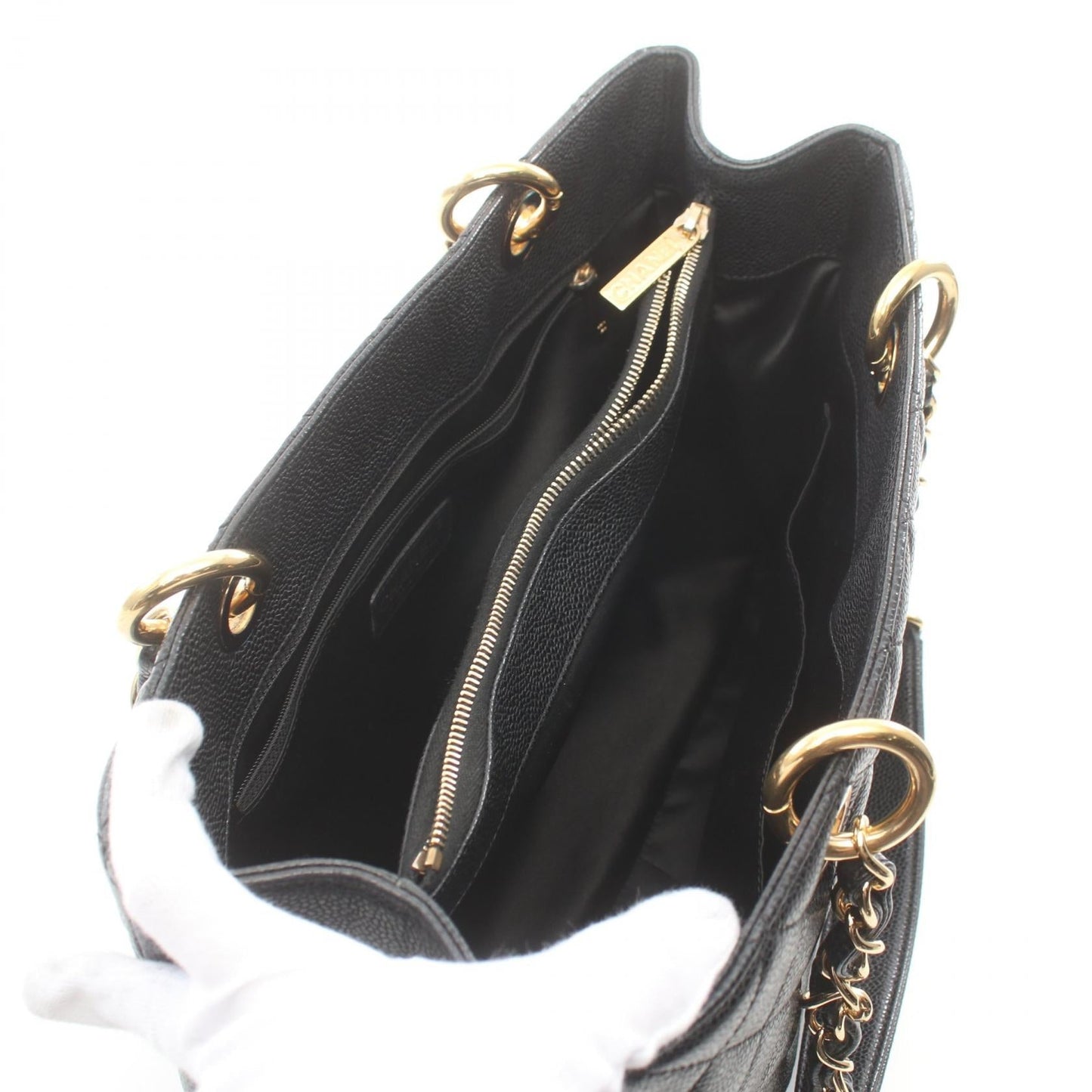 Chanel Caviar Skin Matelasse GST Tote Bag