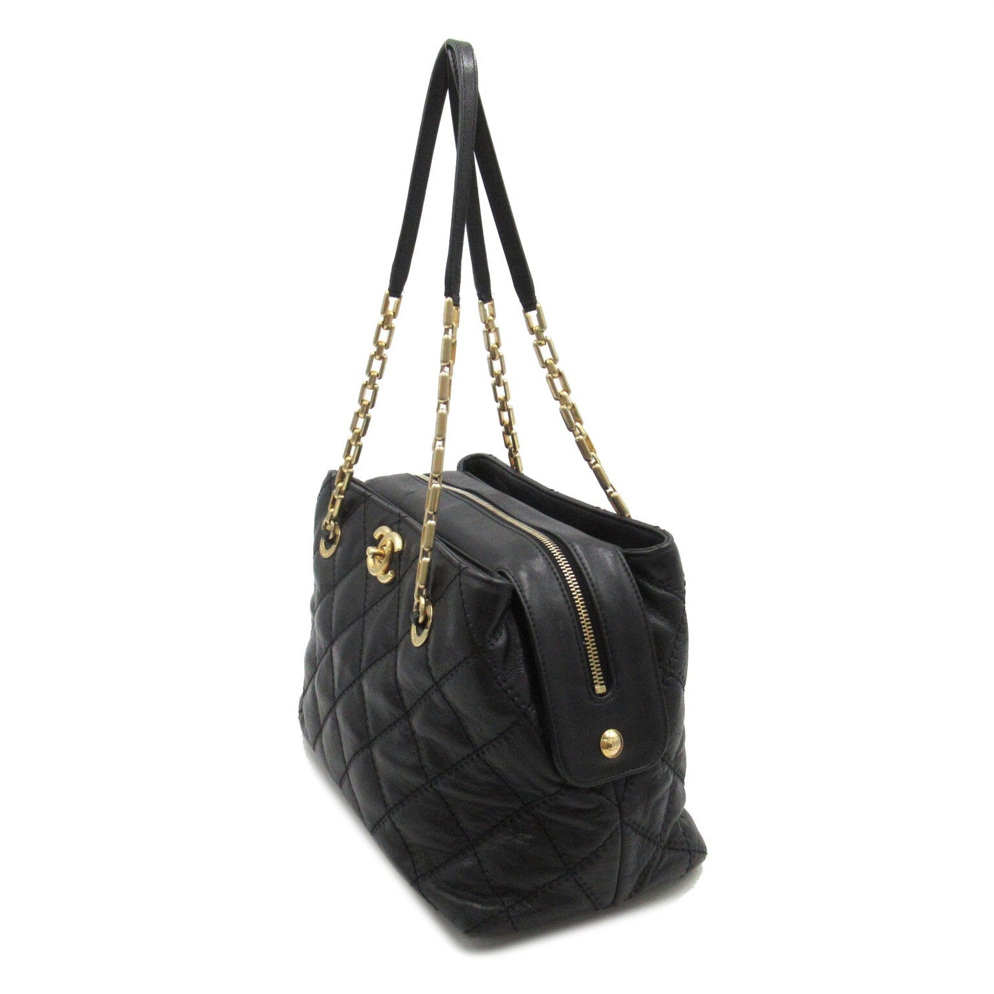 Chanel CC Quilted Leather Zip Tote Leather Tote Bag in New Condition