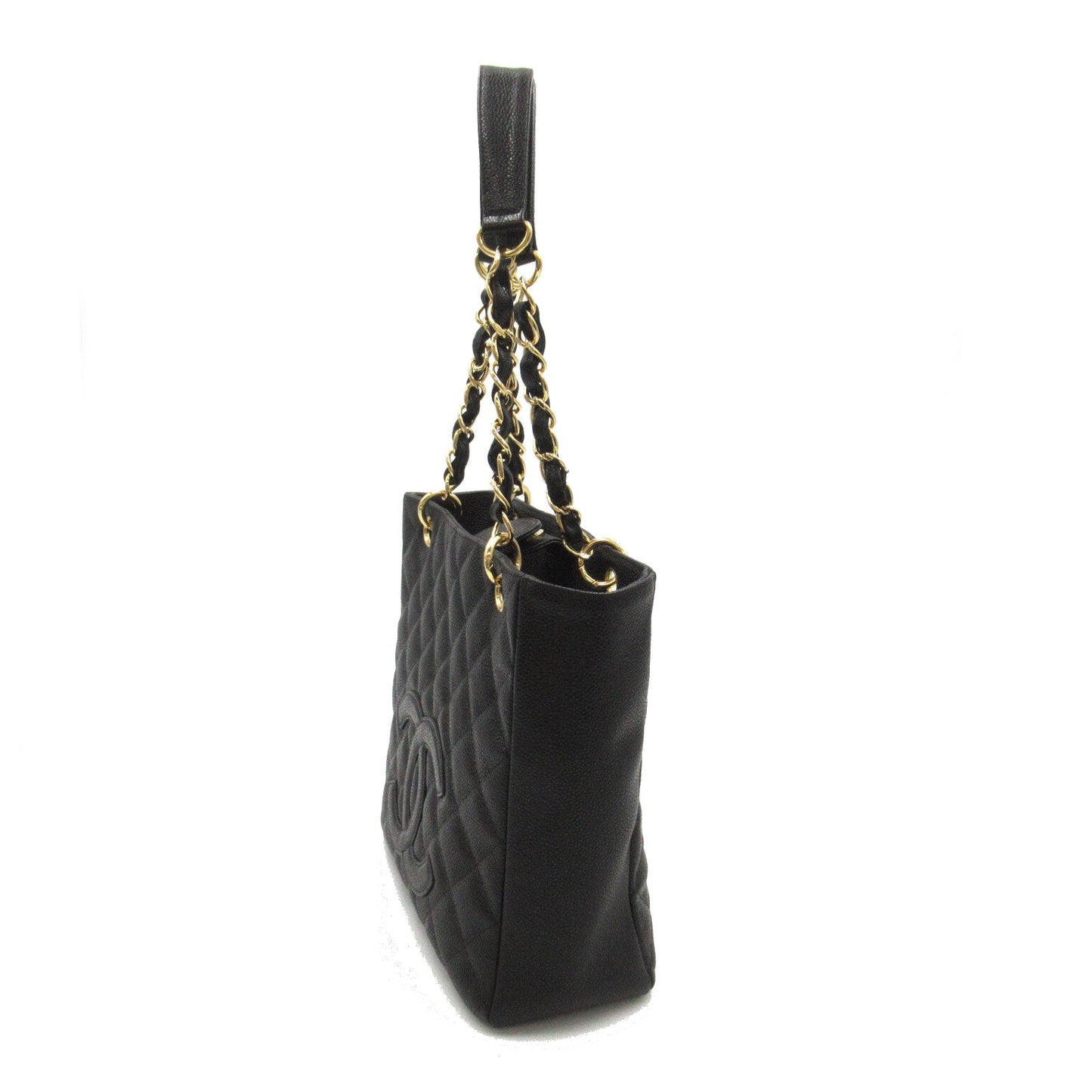 Chanel PST Chain Tote Leather Tote Bag A50994 in Great Condition