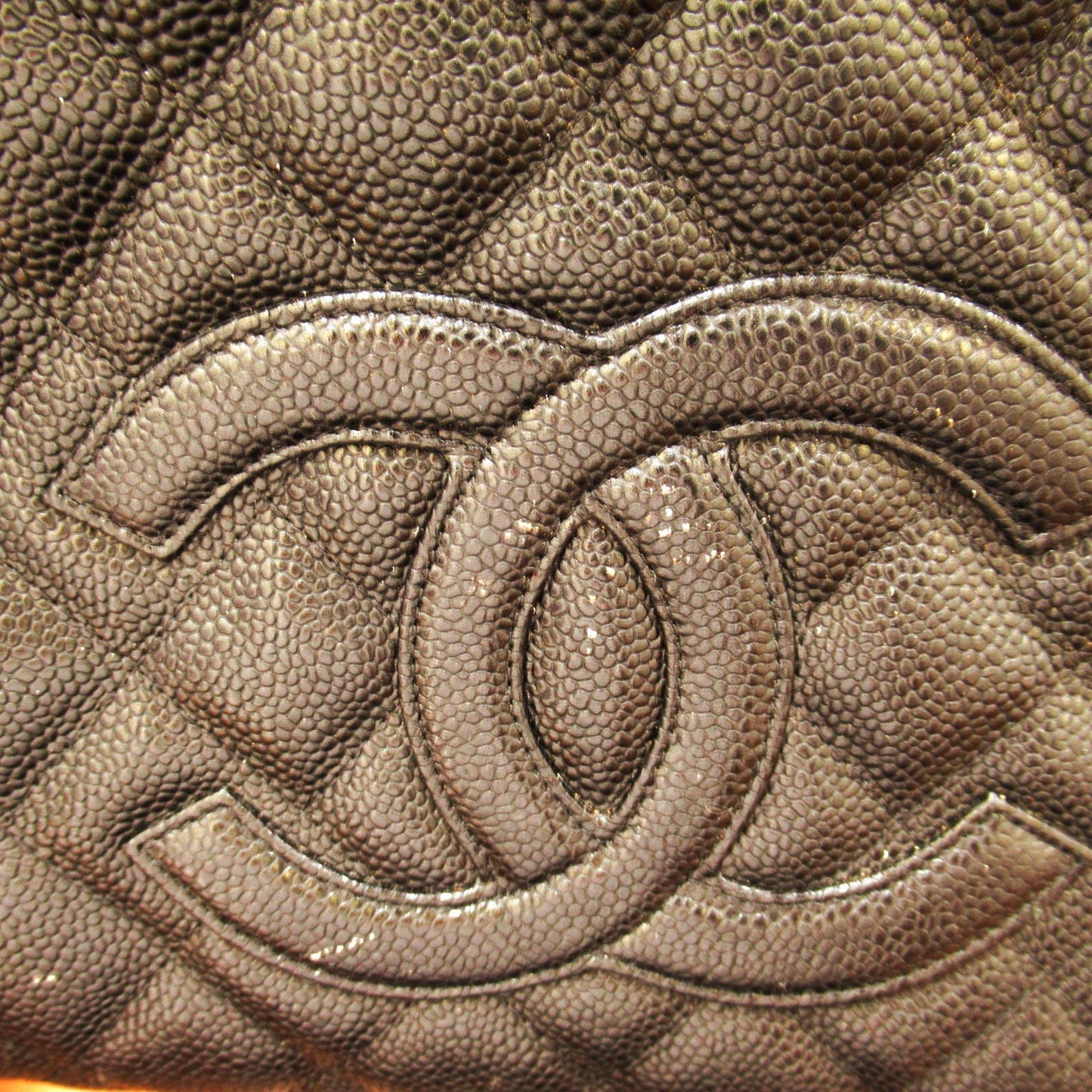 Chanel PST Chain Tote Leather Tote Bag A50994 in Great Condition