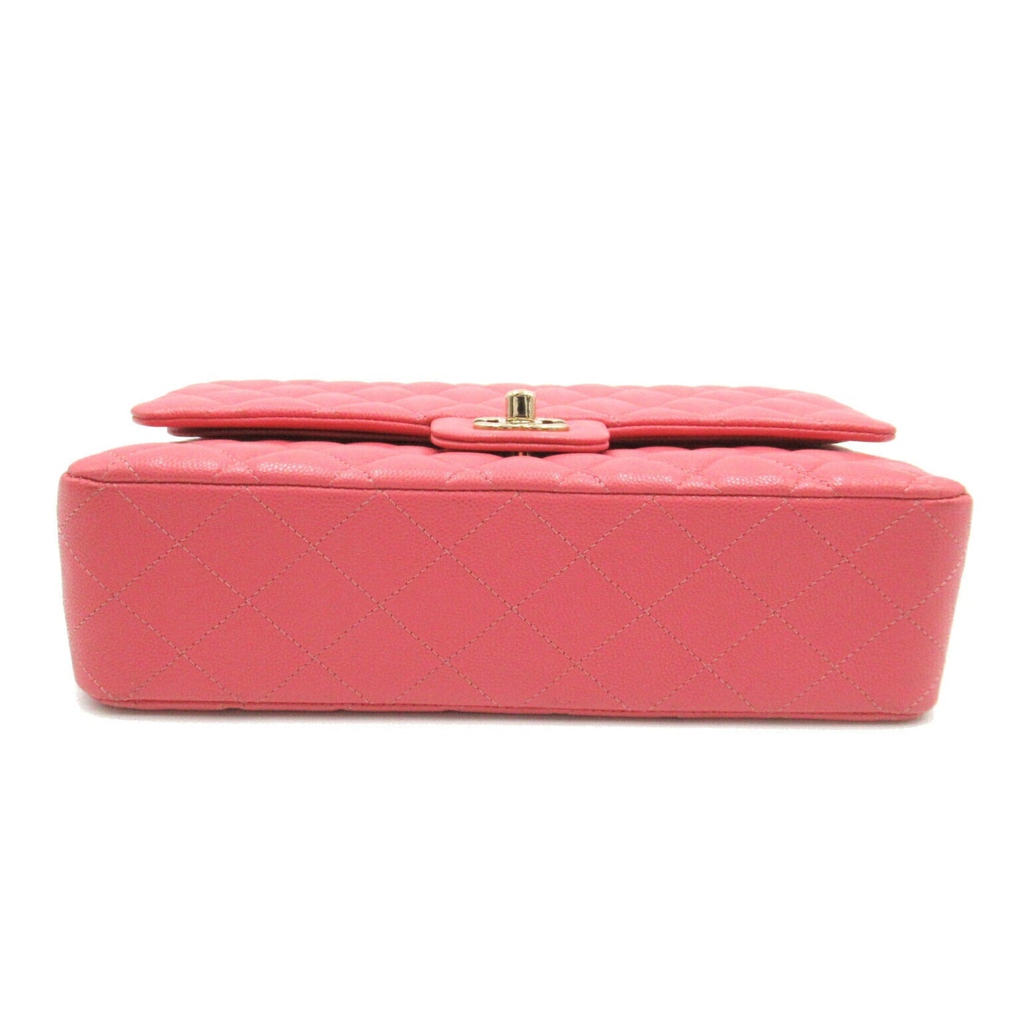 Chanel Caviar Double Flap Shoulder Bag Pink