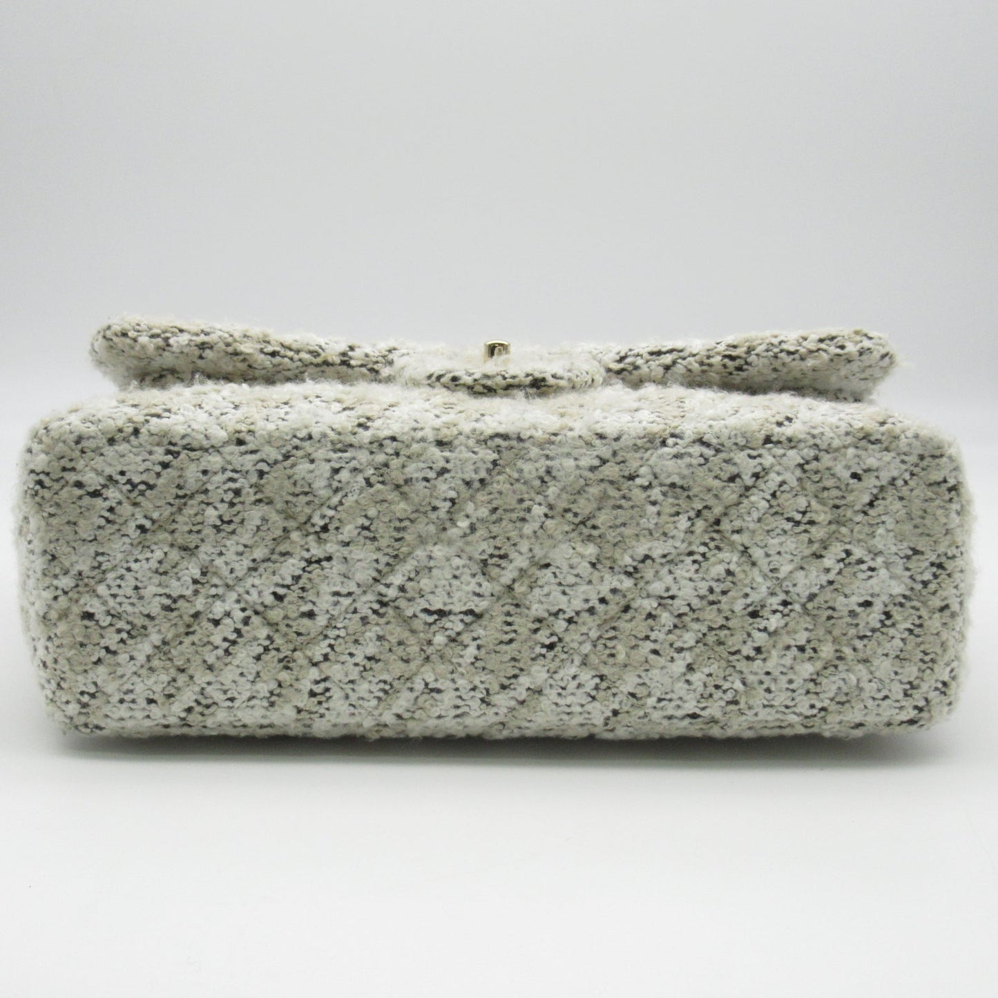 Chanel Classic Tweed Double Flap Bag Canvas Shoulder Bag A58600 in Great Condition