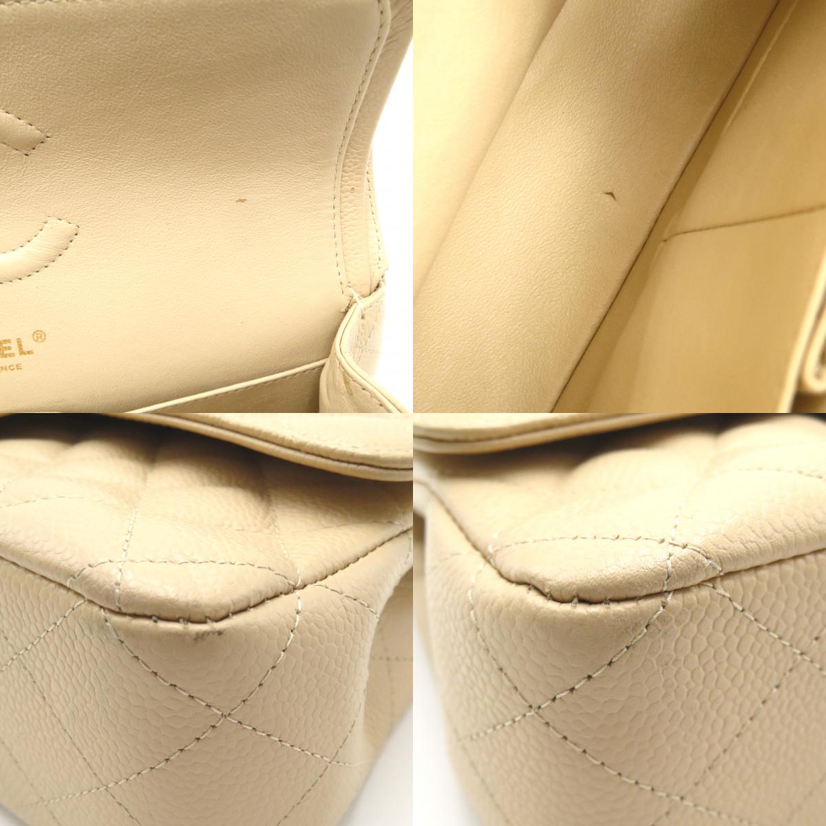 Chanel Caviar Skin Double Flap Shoulder Bag