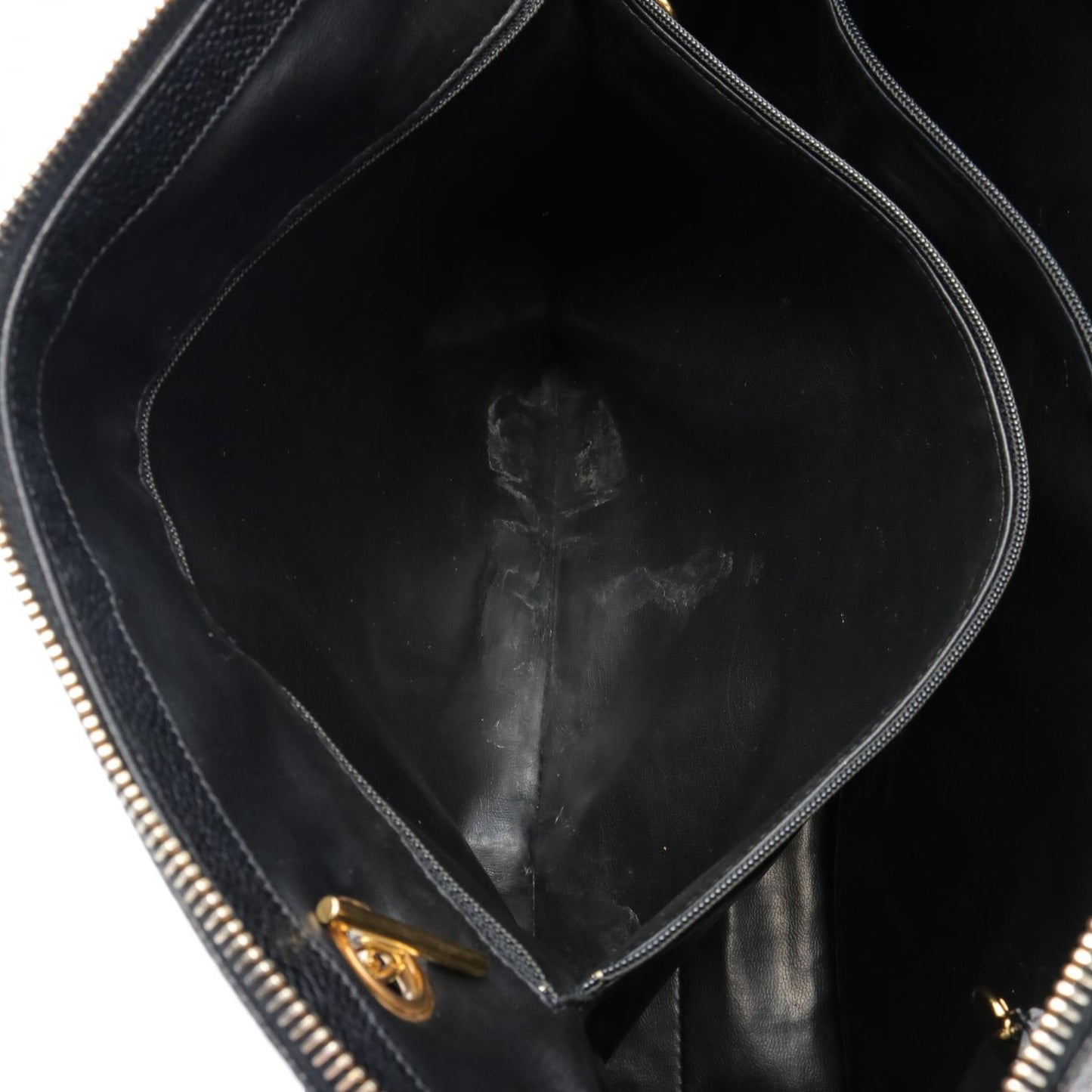 Chanel Caviar Skin Tote Bag Black