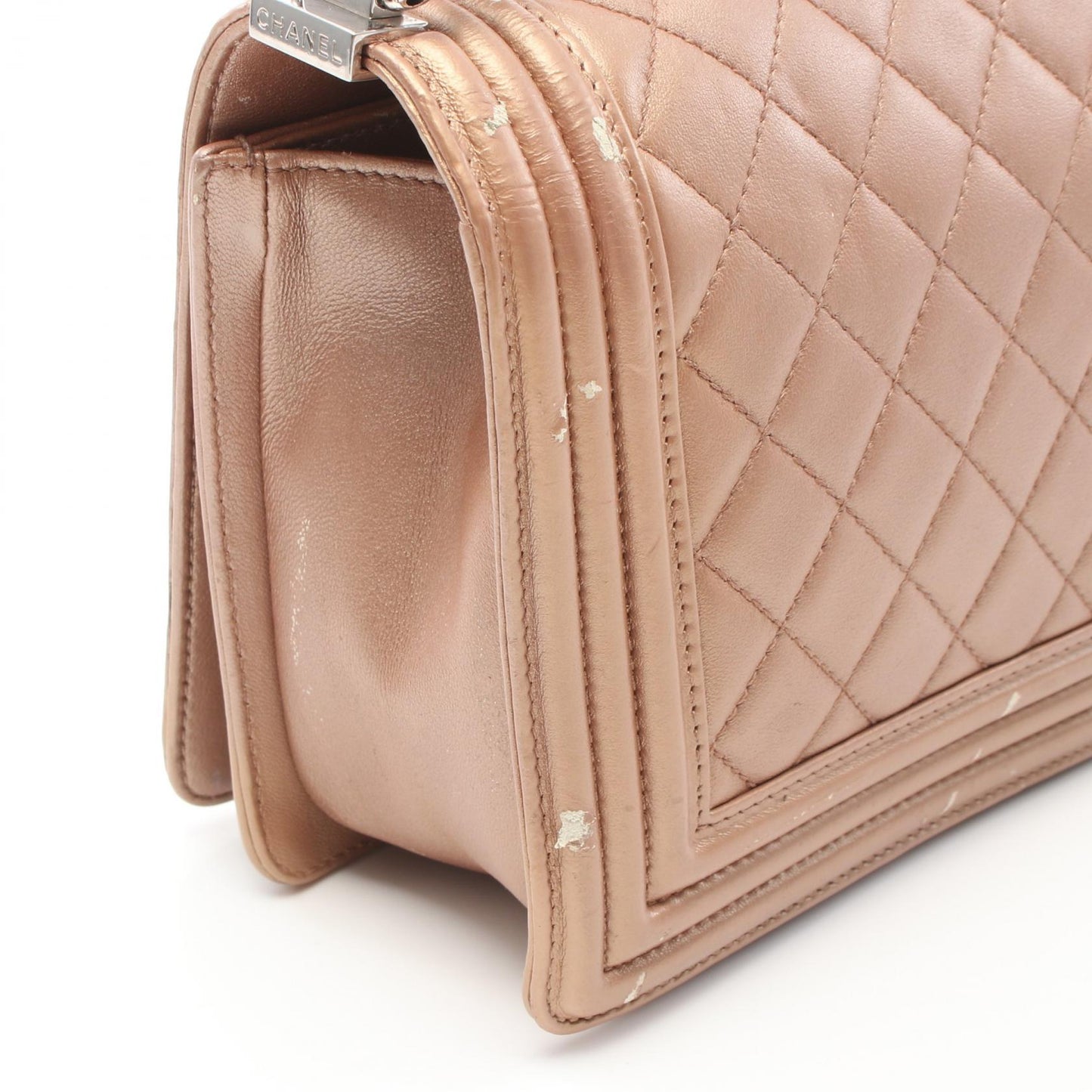 Chanel Boy Chanel Shoulder Bag Leather Shoulder Bag 92193 in New Condition