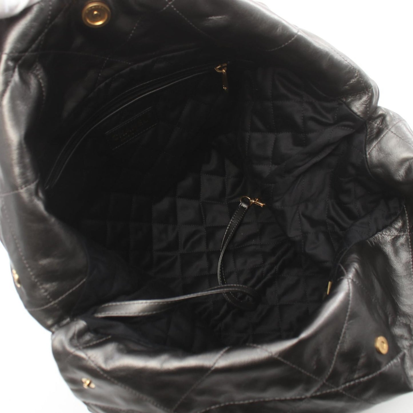 Chanel Leather Tote Bag Gray