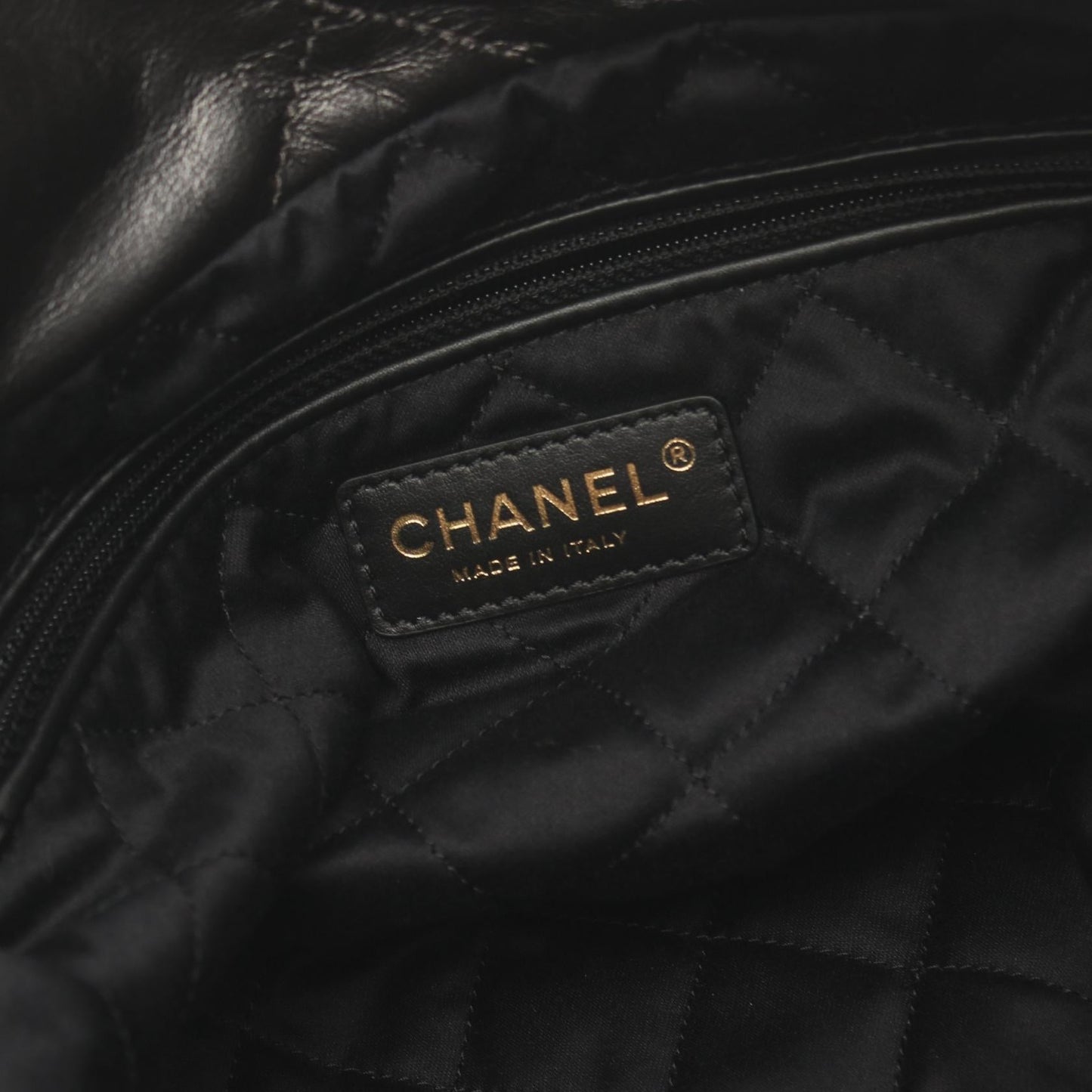 Chanel Leather Tote Bag Gray