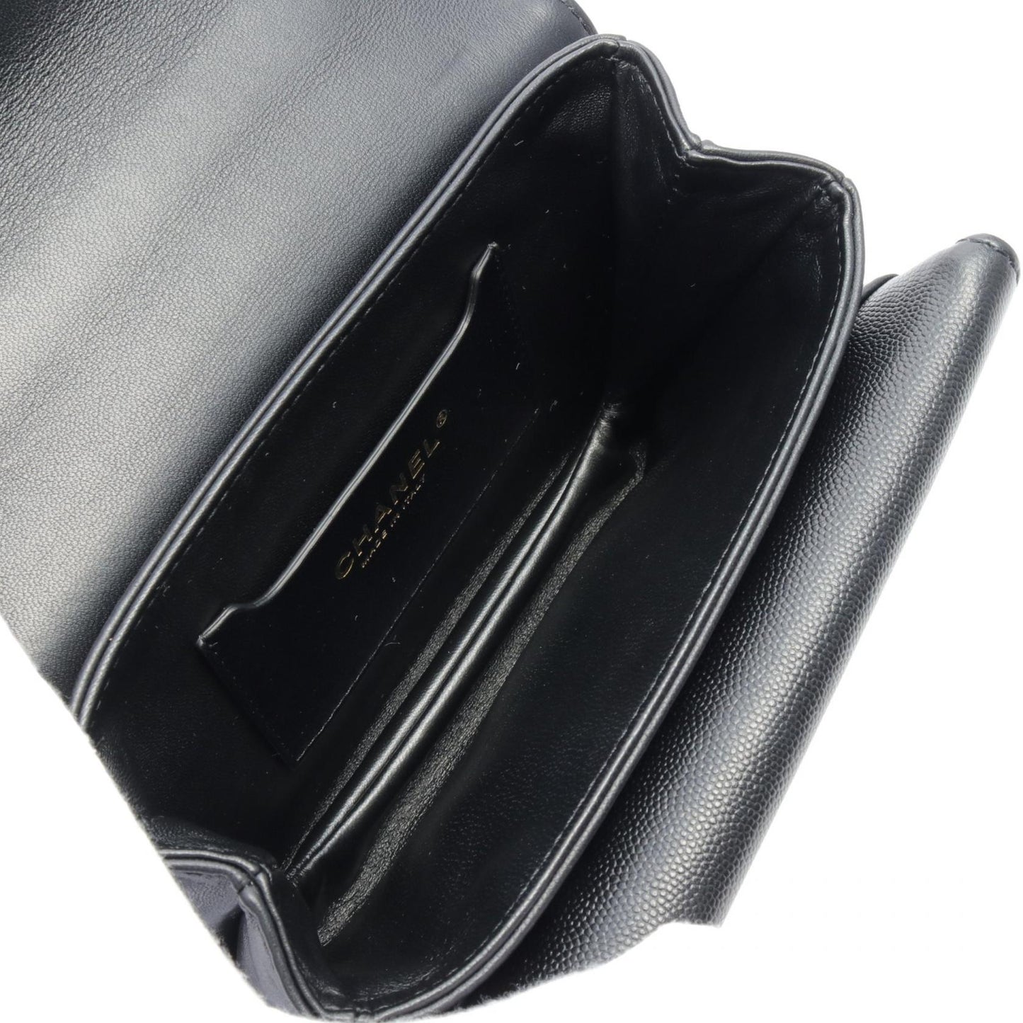 Chanel Caviar Matelasse Shoulder Bag Black