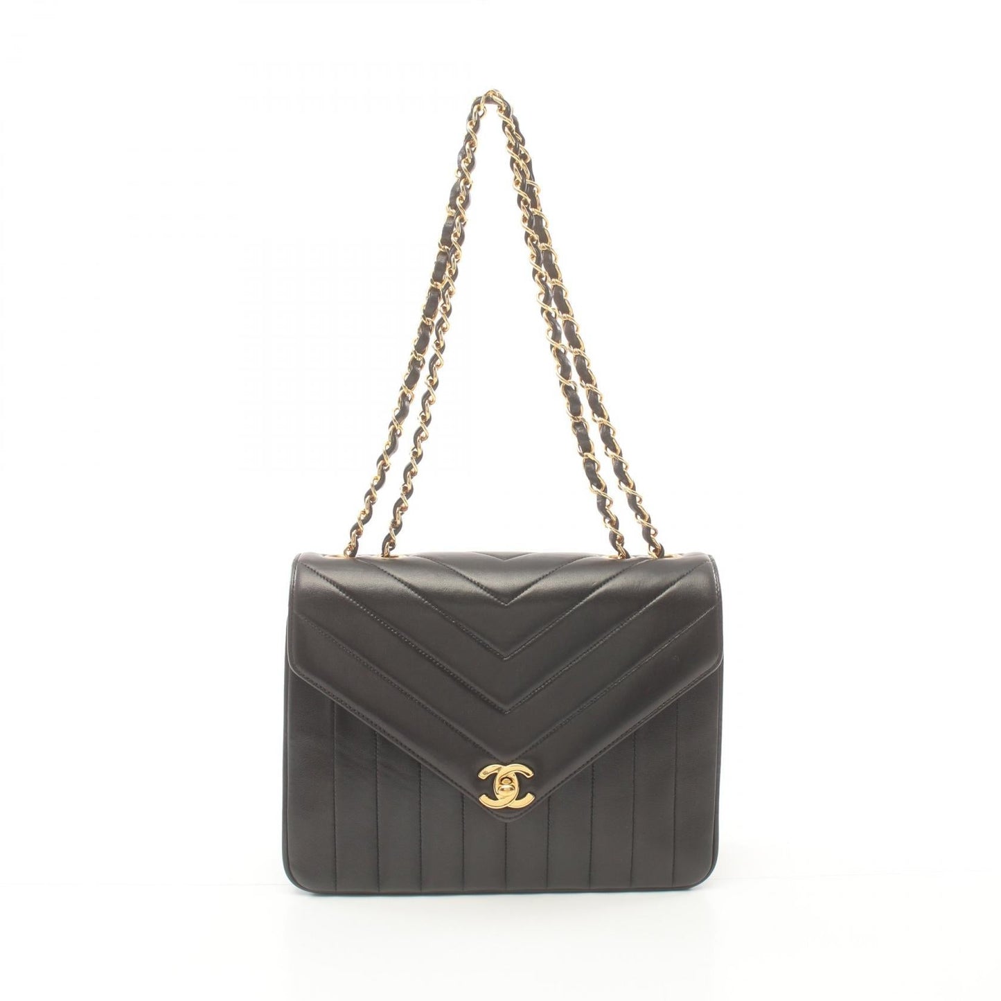 Chanel V Stitch Chevron Mademoiselle Shoulder Bag Leather Shoulder Bag 2572722
