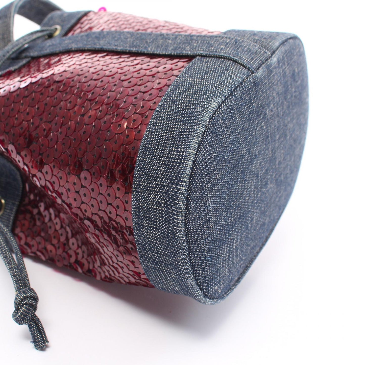 Chanel Sequins & Denim Handbag Denim Handbag 5952834 in New Condition