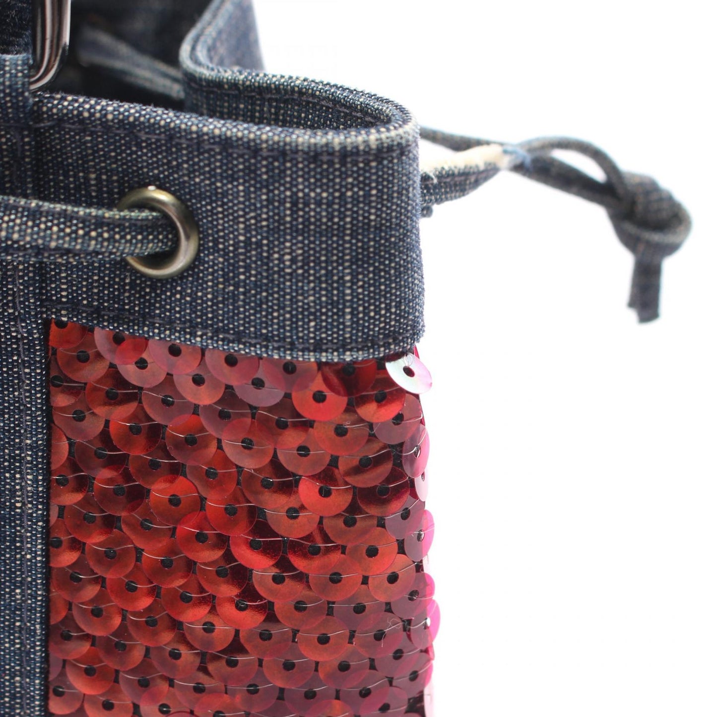 Chanel Sequins & Denim Handbag Denim Handbag 5952834 in New Condition